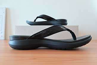 crocs orthotic flip flops